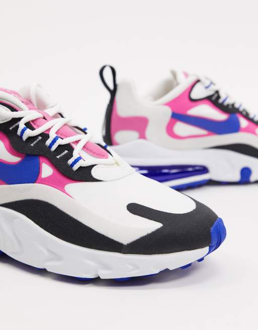 Pink and black nike hotsell 270 react