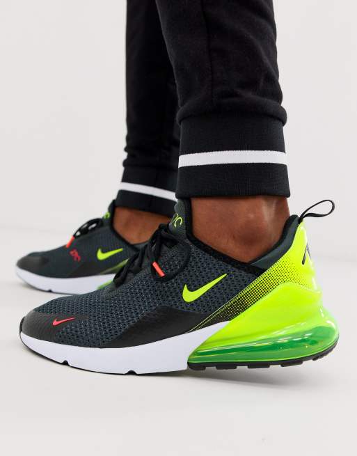 Nike 270s black outlet and green