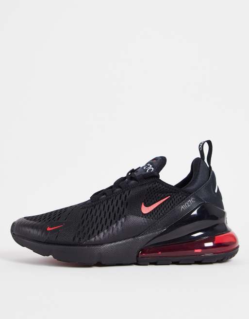 Nike Air Max 270 SC trainers in black and red