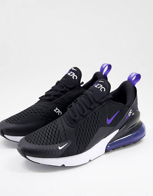 Nike Air Max 270 SE trainers in black and blue