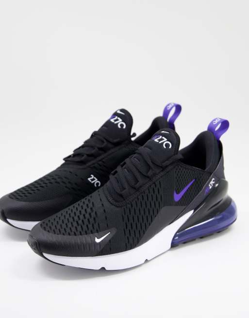 Nike airmax 270 hot sale black and blue