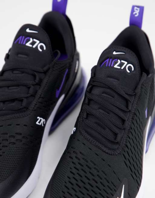 Nike air max 270 black store blue purple