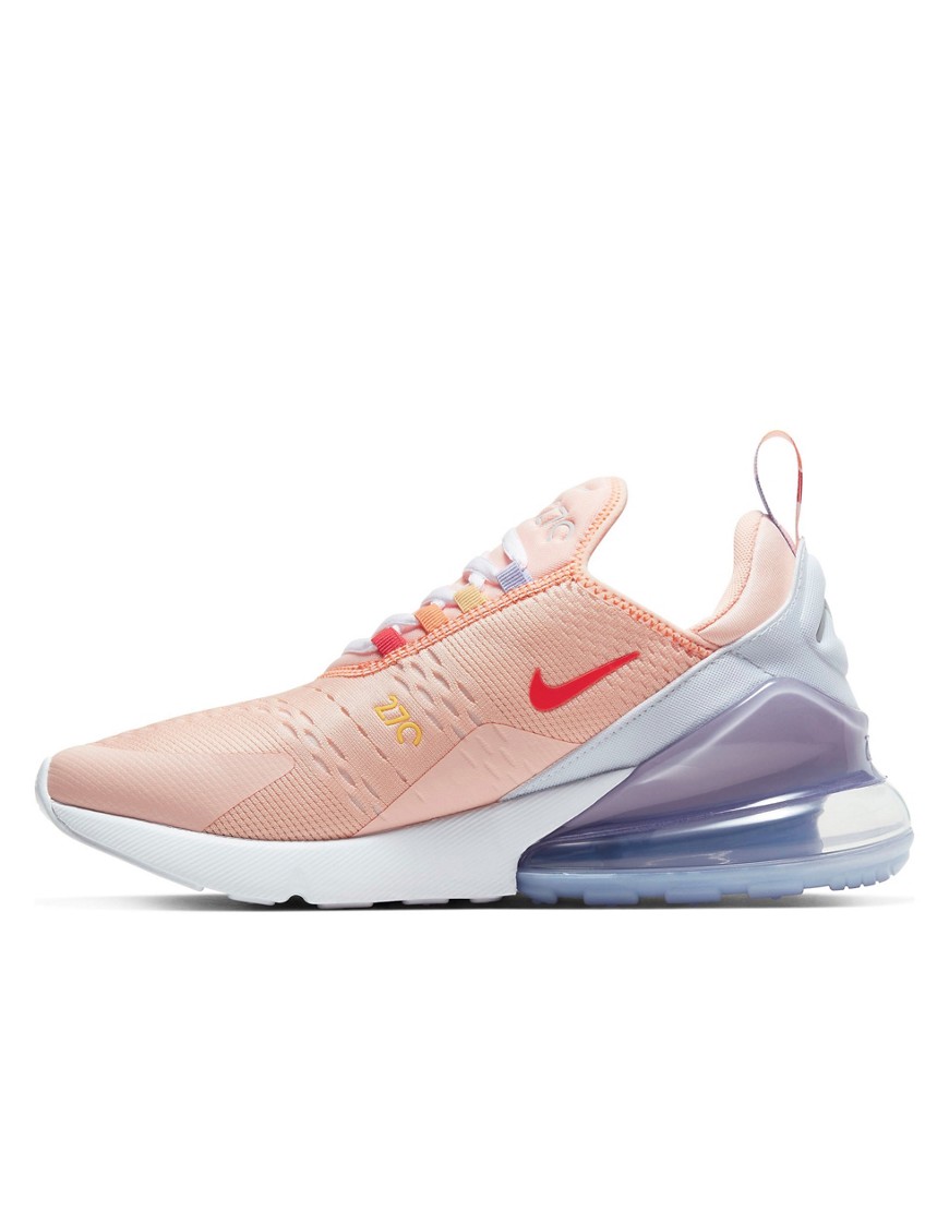 NIKE AIR MAX 270 SNEAKER IN PINK AND LILAC,CW5589-600