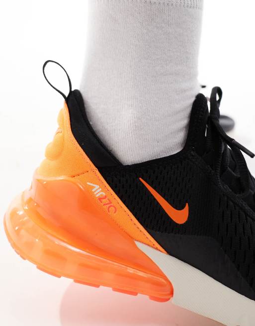 Nike Air Max 270 Sneaker in Schwarz Orange und WeiB