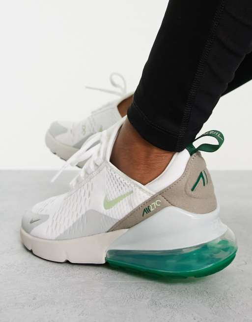 270 Sneakers Air 270 Hvid Nike Air Max 270 Sneakers I Hvid Og Grøn