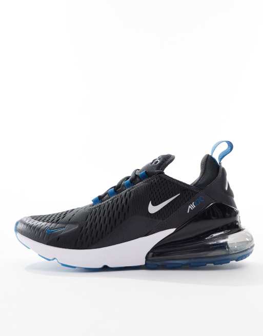 Nike Air Max 270 sneakers in black and blue ASOS