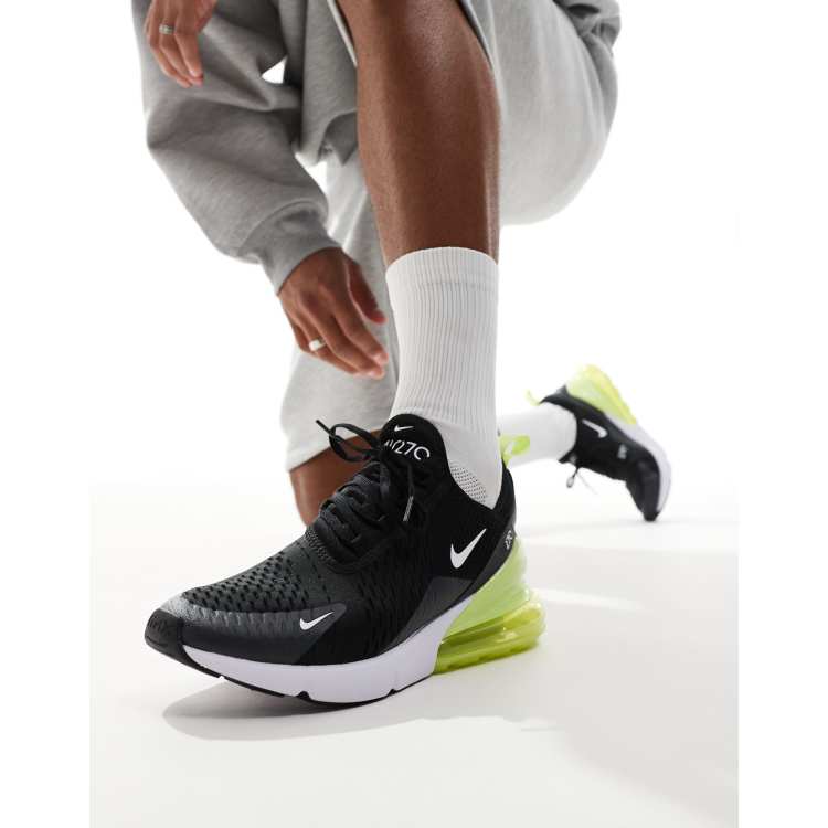 270 Black Green And White Air Max 270 Nike Air Max 270 Trainers
