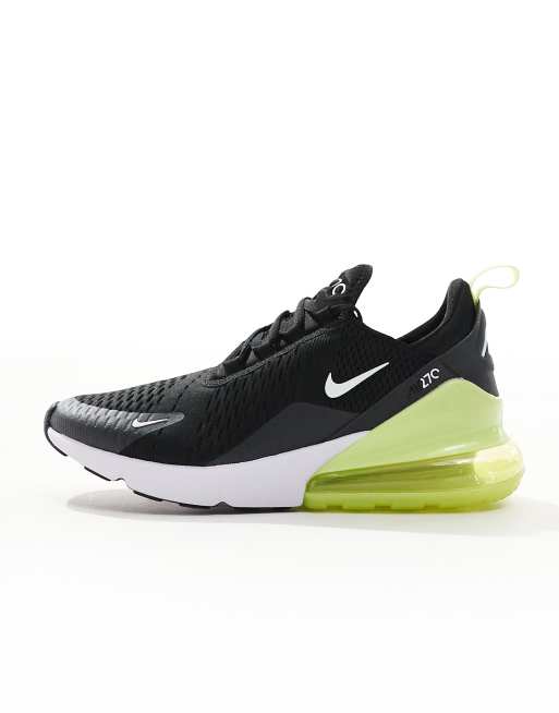 Nike Air Max 270 sneakers in black and green