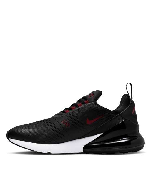 Nike black and red cheap air max 270 sneakers