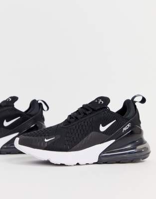 nike 270s black and white