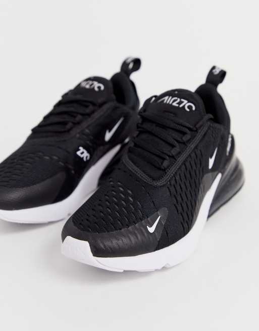 Nike Air Max 270 sneakers in black and white ASOS