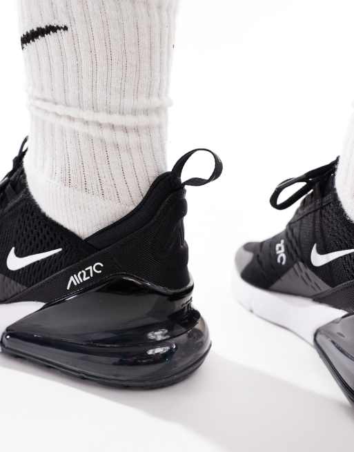 Nike Air Max 270 sneakers in black and white, 3 of 5