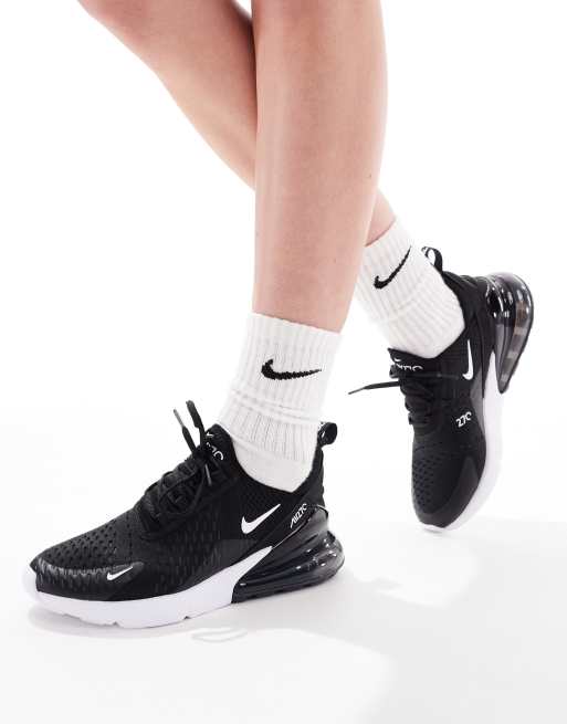 Nike Air Max 270 sneakers in black and white, 4 of 5