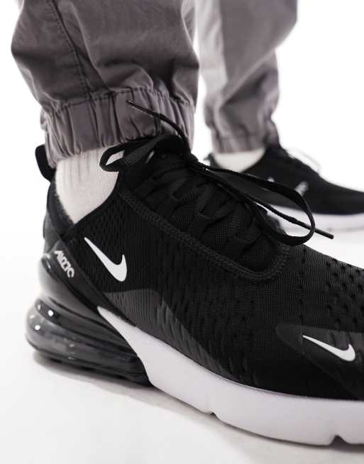 Nike Air Max 270 sneakers in black and white