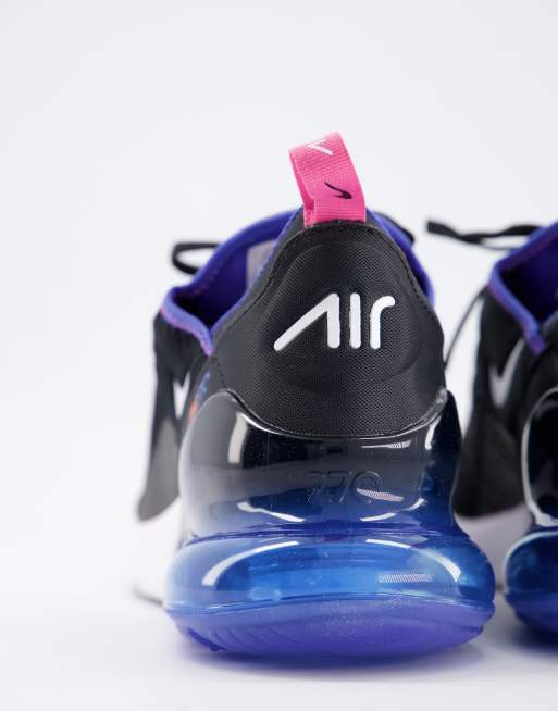 Nike 270 black on sale and blue purple