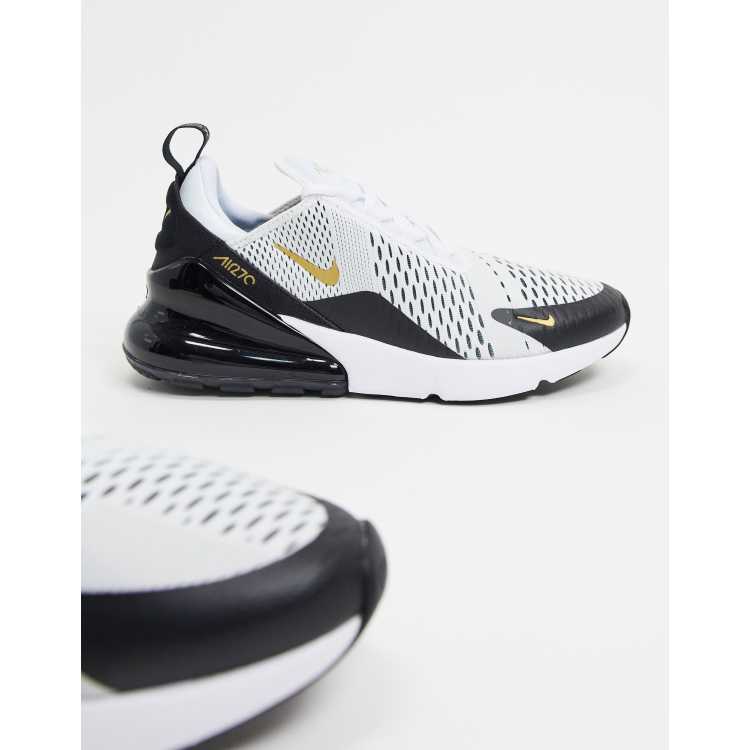 Nike air max 270 best sale black gold