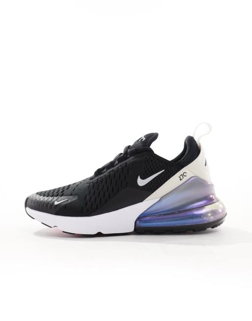 Nike Air Max 270 sneakers in black with metallic detail