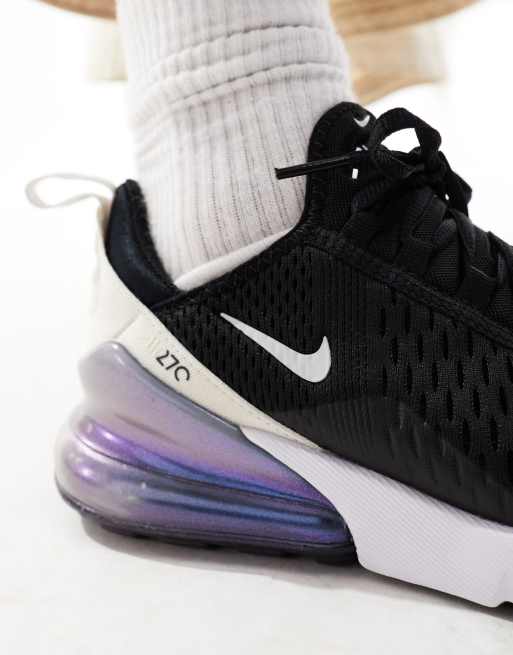 Nike air 270 black cheap and purple