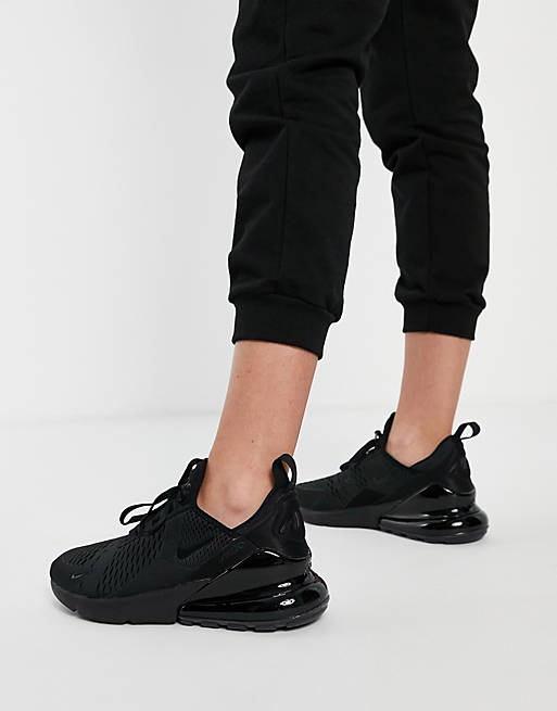 Verslinden Familielid Onnodig Nike - Air Max 270 sneakers in drievoudig zwart | ASOS