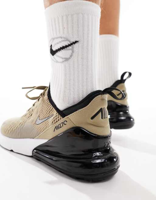 Nike air max 270 black 2024 khaki white