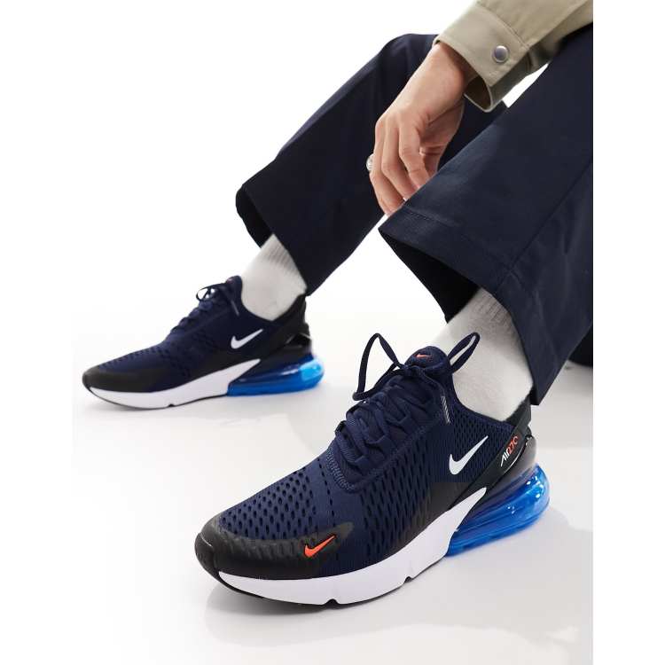 Navy blue best sale nike 270