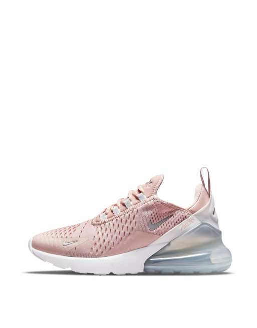 Nike Air Max 270 sneakers in pink oxford/metallic silver | ASOS