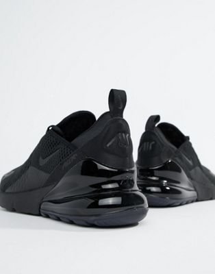 nike air max 270 sneakers in triple black