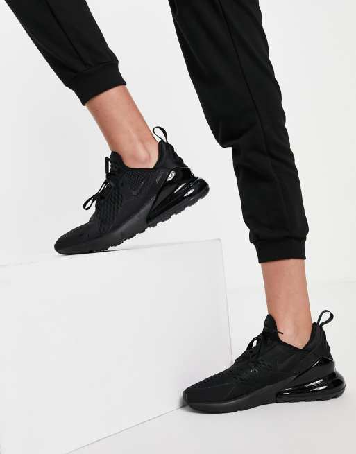 Air max 270s triple on sale black