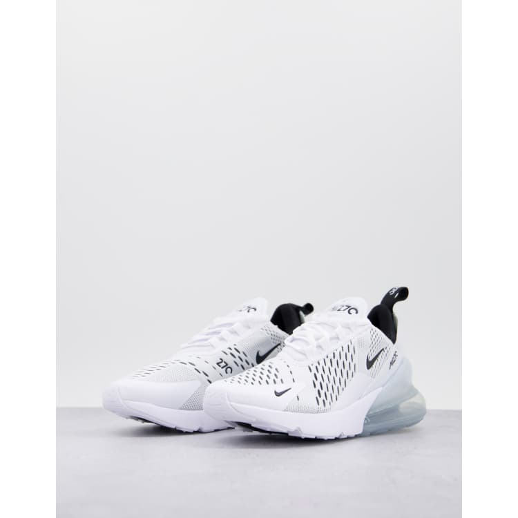 Nike white and gray air max 270 sneakers best sale