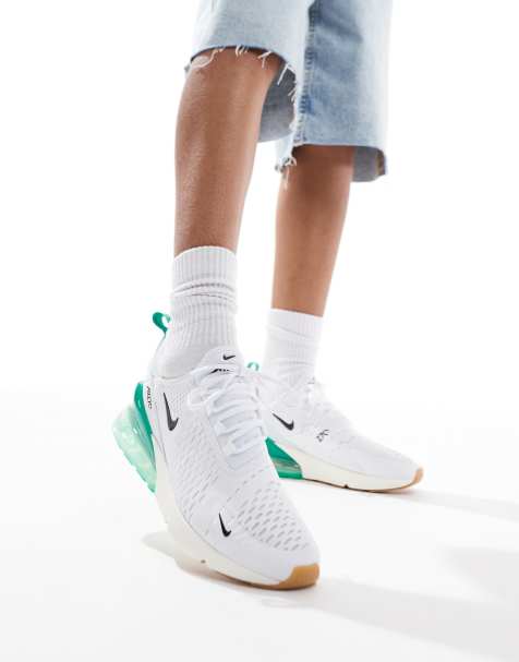 Nike Air Max 270 sneakers in white and green - view 1