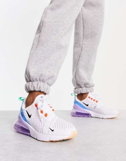 Nike Air Max 270 sneakers in white and multi | ASOS