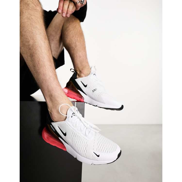 Nike Air Max 270 sneakers in white and pink ASOS