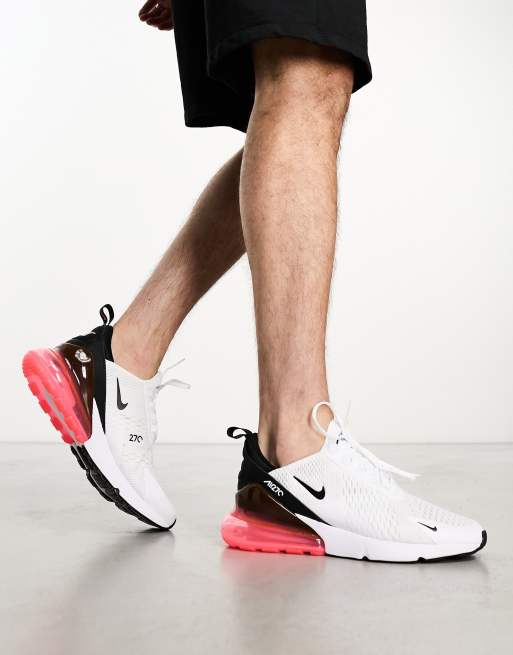 Men's Nike Air Max 270 Shoes, 9, White/Red/Navy