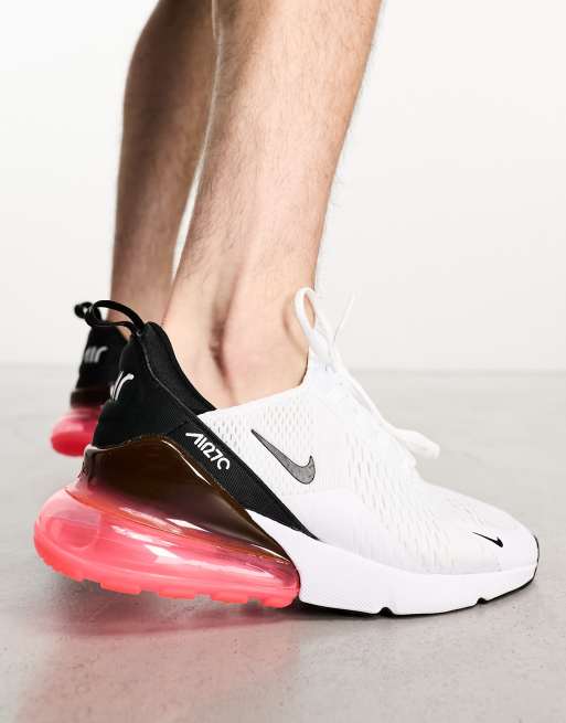 Nike Air Max 270 sneakers in white and pink