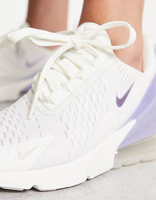 Nike air max 270 hotsell womens white and purple