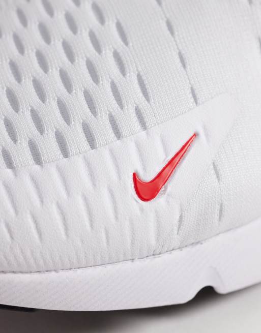 Nike Air Max 270 sneakers in white & red, 5 of 5