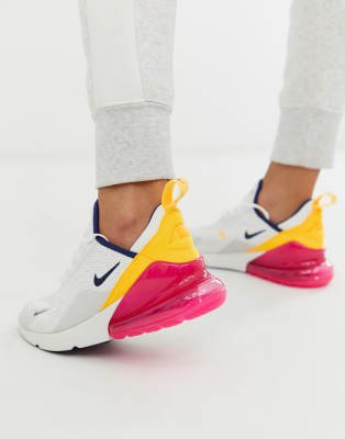 White Pink And Orange Nike 270 Shop Clothing Shoes Online