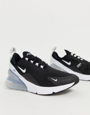 Nike - Air Max 270 - Sneakers nere e bianche | ASOS