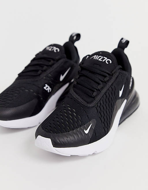  Trainers/Nike Air Max 270 Trainers in black and white 