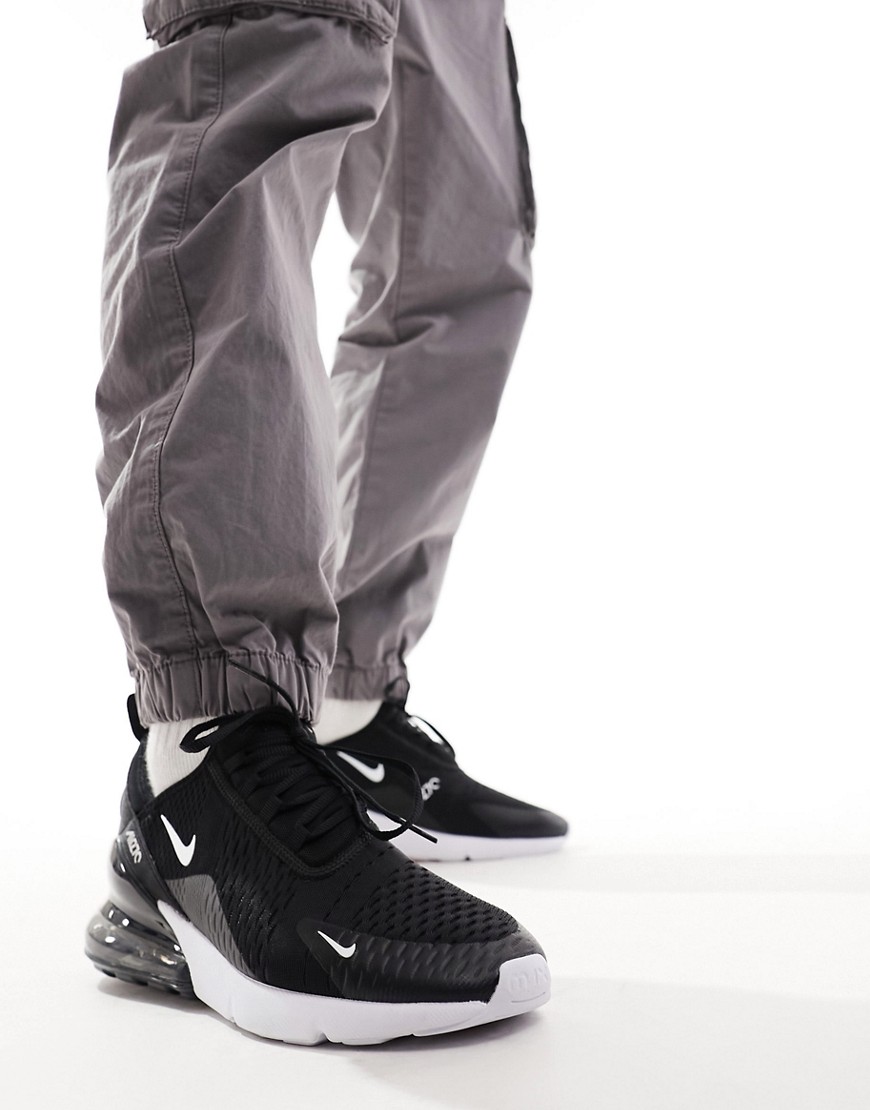 Shop Nike Air Max 270 Trainers In Black And White