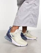 Air Max 270 Baskets Clair Et Bleu Marine Nike En Coloris