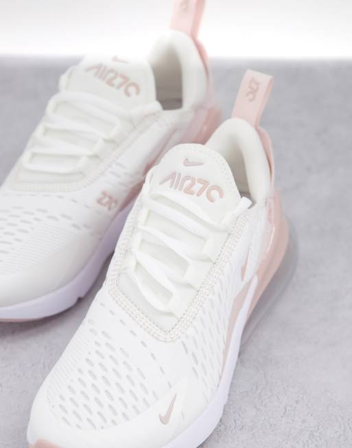 White & pink air 2024 max 270 knit trainers