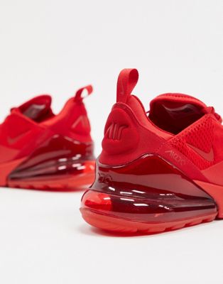 Nike Air Max 270 trainers in triple red 
