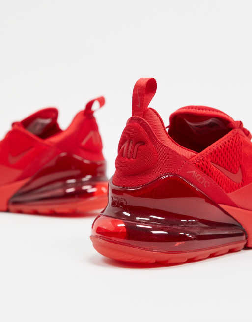 Nike Air Max 270 trainers in triple red |