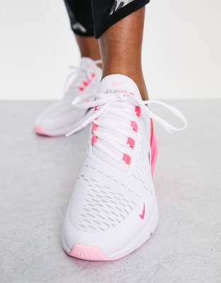 women's nike air max 270 white and pink