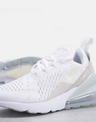 Nike Air Max 270 trainers in white and 