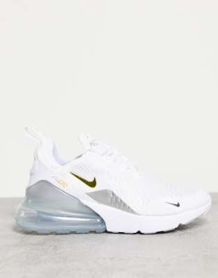 nike 270 white silver