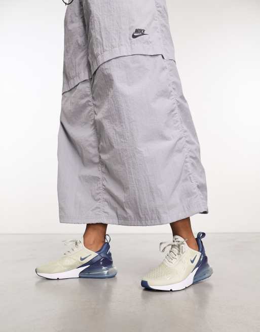 Nike Air Max 270 womens trainers in light grey and navy GREY ASOS