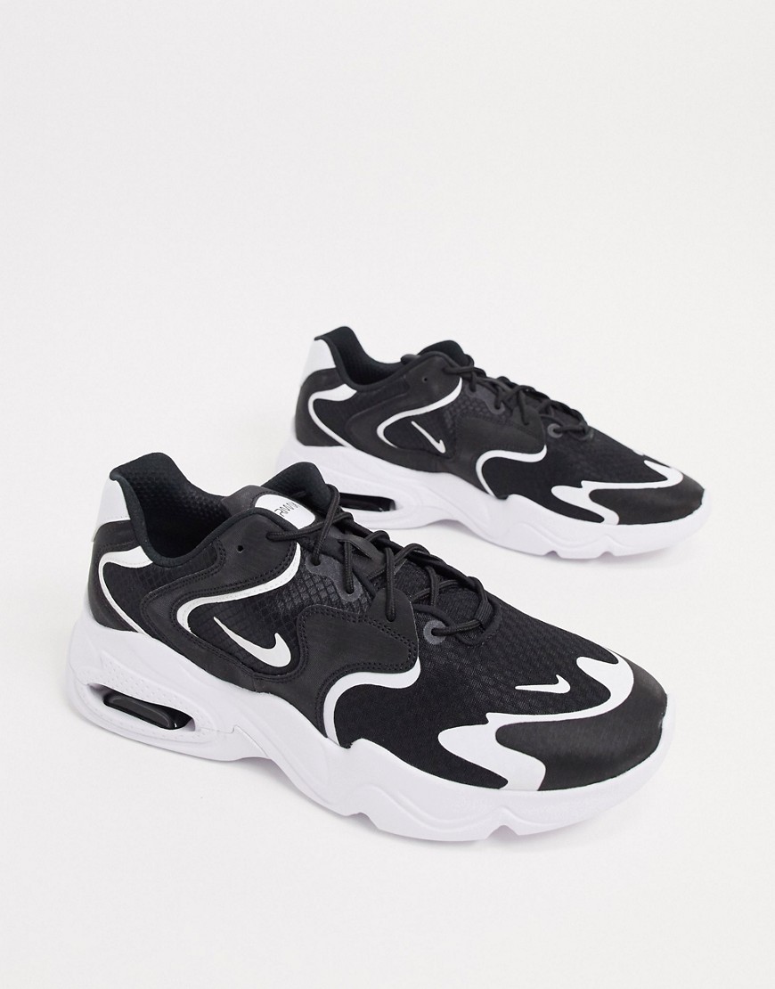 Nike Air Max 2X sneakers in black/white