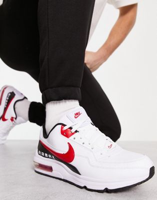 red and black nike air shoes